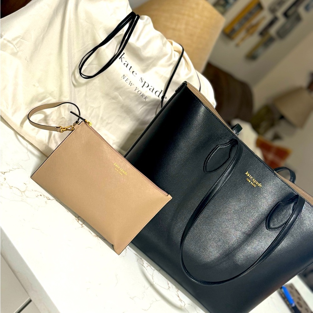 Large Black Kate Spade tote